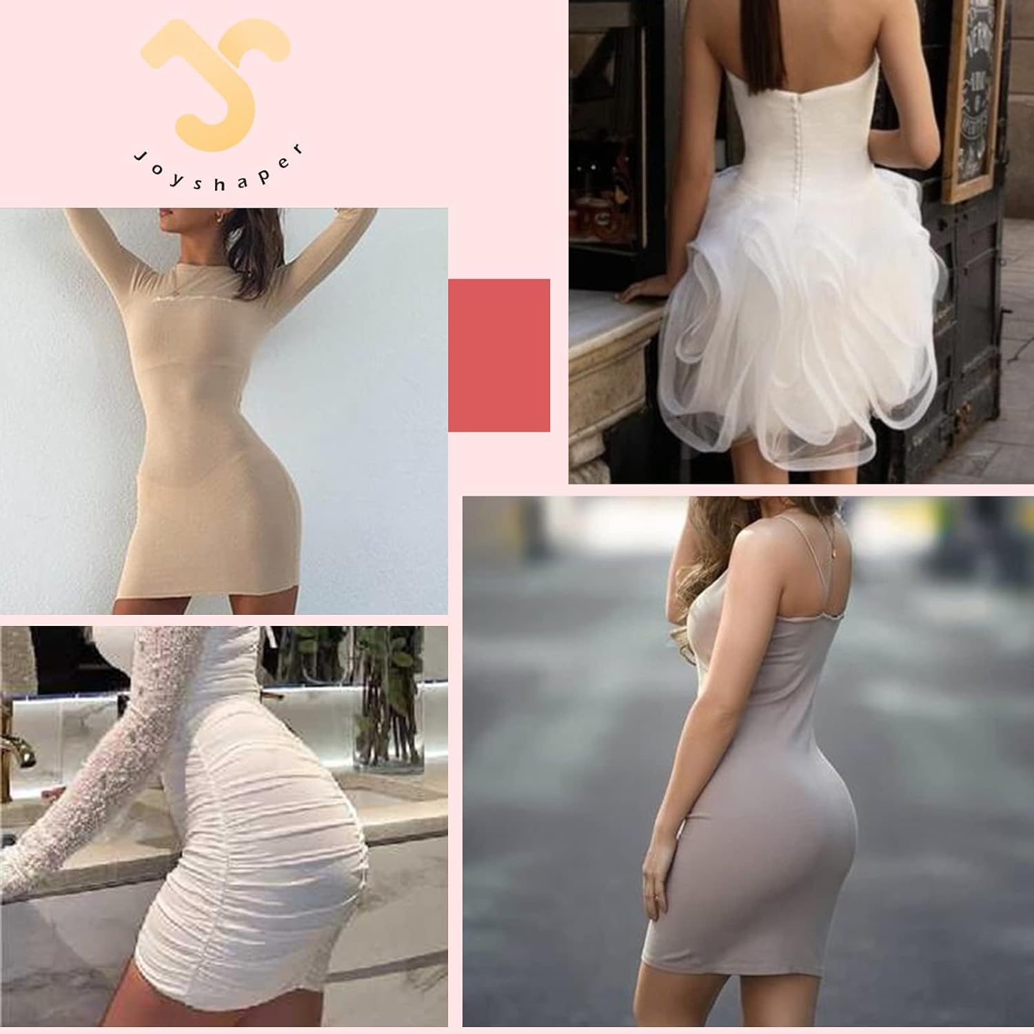 JOYSHAPER Shapewear Dress Slip for Under Dresses Half Slip Tummy Control Slimming Silky Slip Body Shaper - Image 5