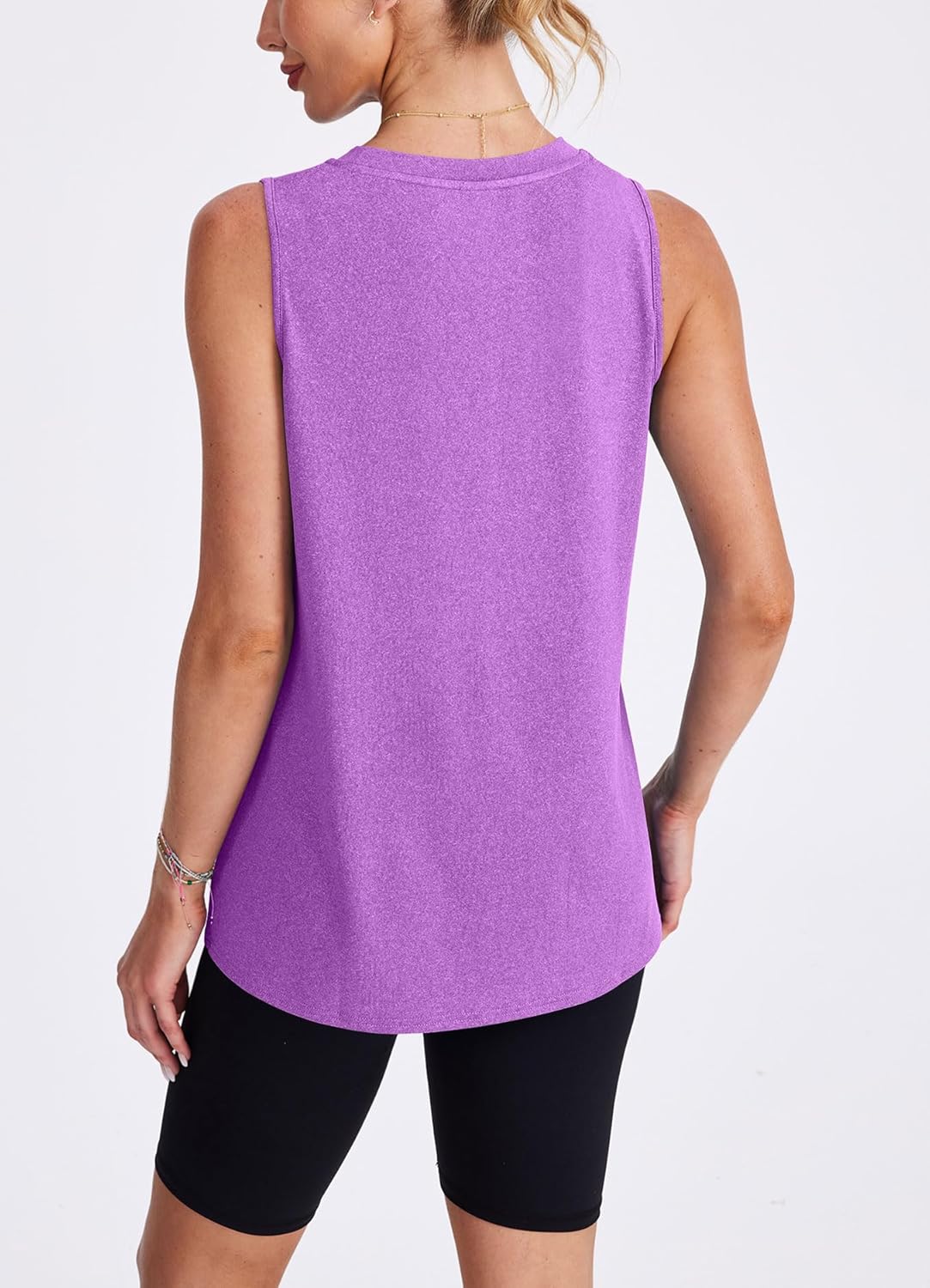 Womens Workout Tank Tops Lightweight Sleeveless Shirts for Women Loose Fit Tops for Athletic Running Tennis Yoga - Image 4