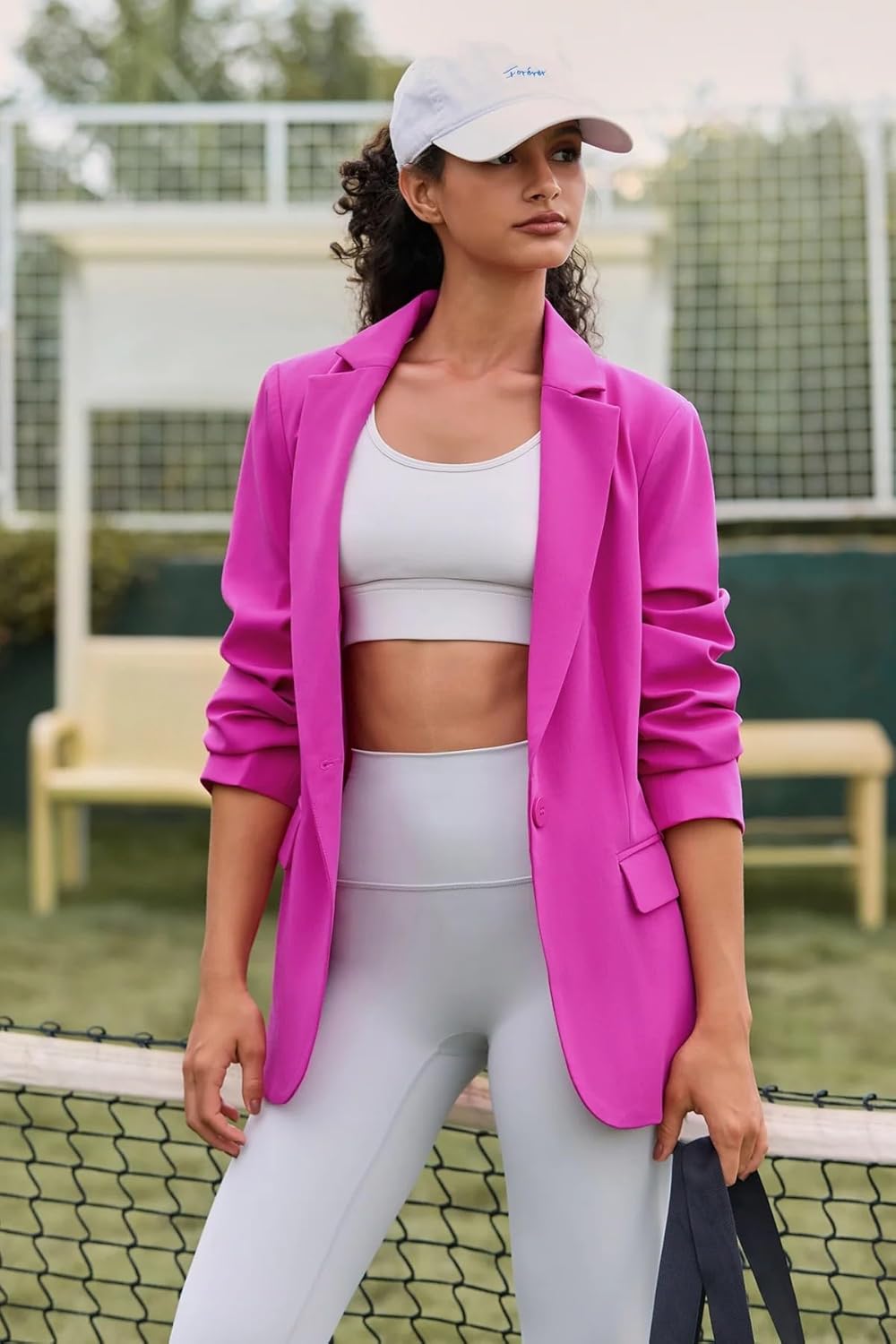 Cicy Bell Womens Casual Blazers Open Front Long Sleeve Work Office Suit Jackets Blazer - Image 3