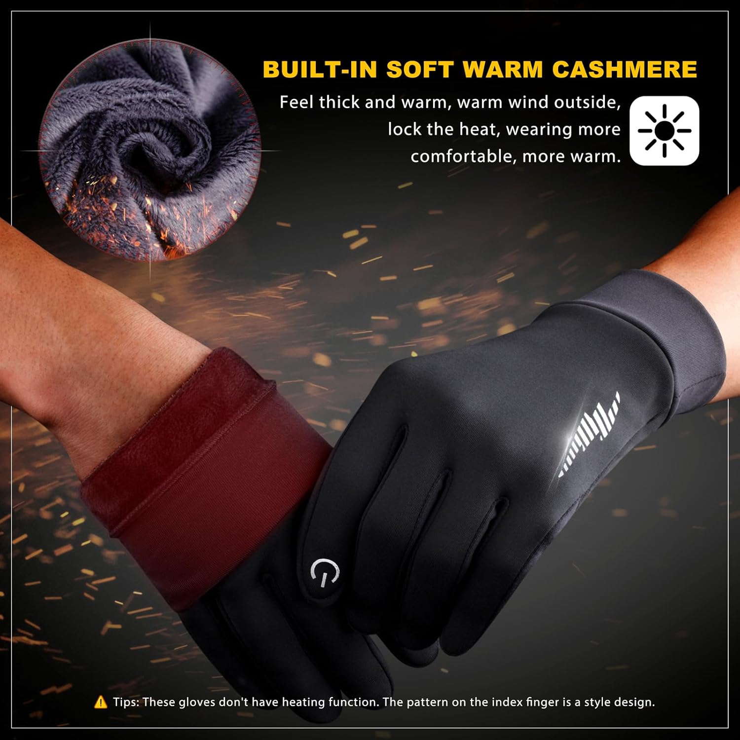 SIMARI Winter Gloves Women Men Ski Snow Gloves Liner Thermal Warm Touch Screen, Suit for Running, Cycling, Biking, Hiking, Driving, Walking, Typing, Freezer Work, Sports, Soccer, Gaming 102 - Image 5