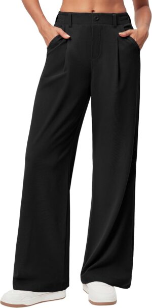 Ewedoos Wide Leg Pants Woman Stretc...