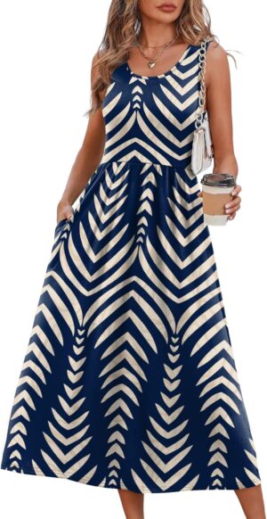 WIHOLL Summer Dresses for Women Flo...