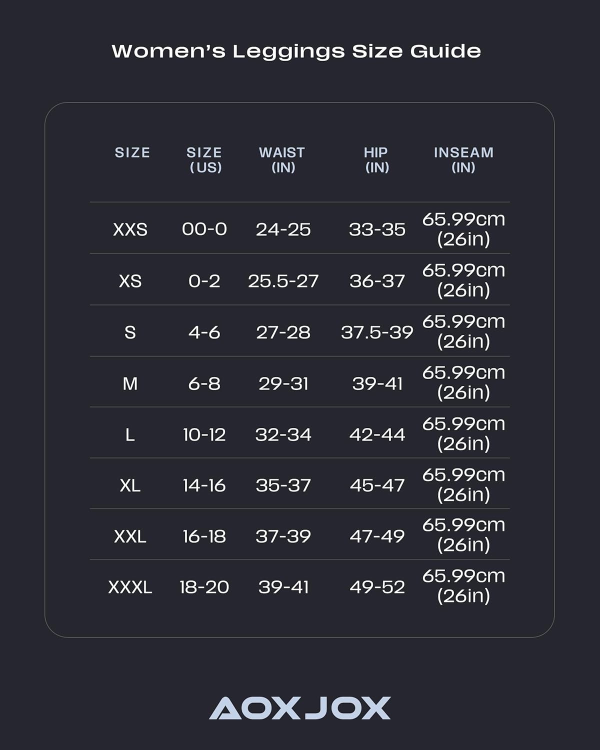 Aoxjox High Waisted Workout Leggings for Women Scrunch Tummy Control Luna Buttery Soft Gym Yoga Pants 26" - Image 6