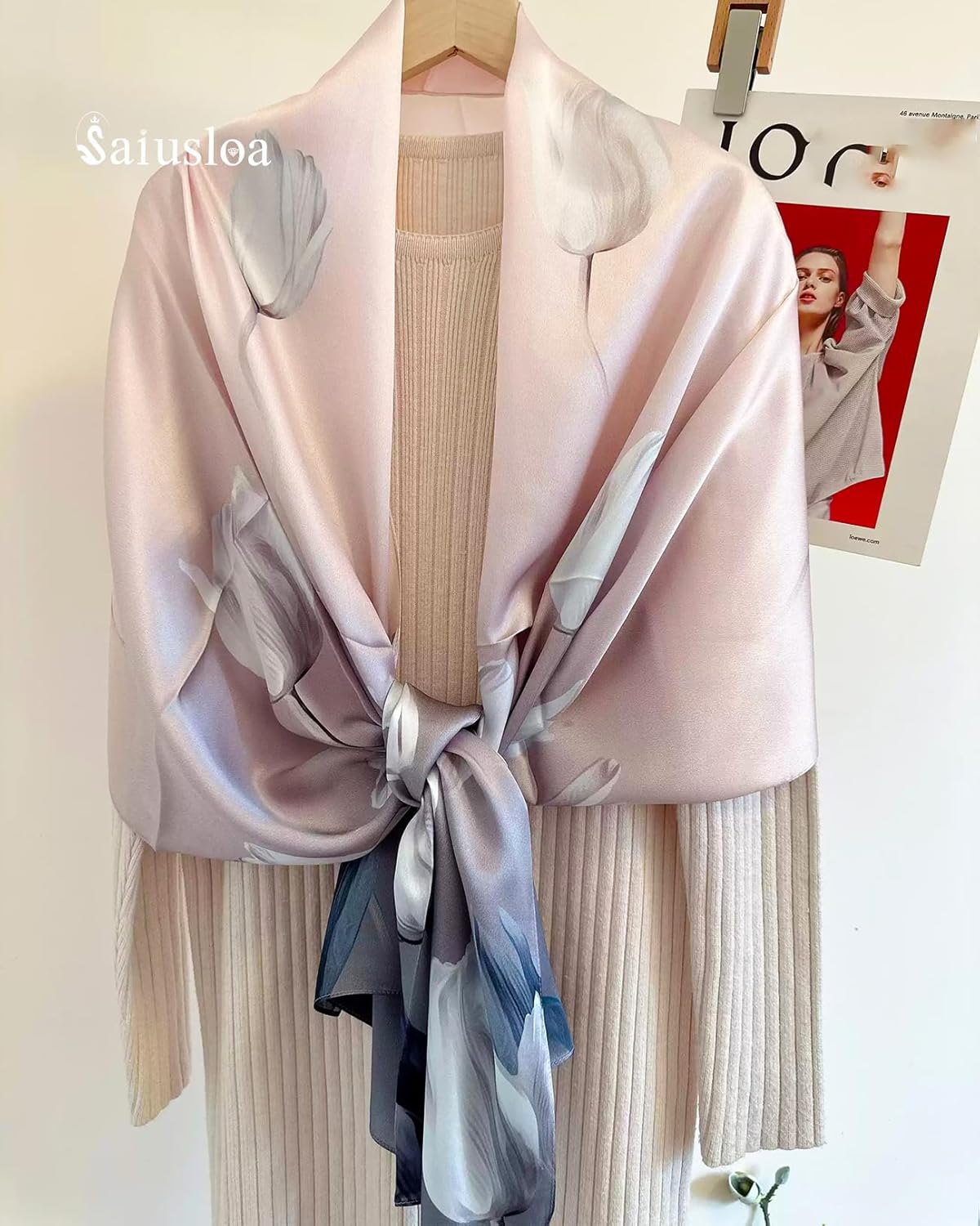 Dress Scarves Shawl Wraps Long Silky Scarf for Women Dressy Fashion Lightweight for Decorative Formal Evening Gowns - Image 5