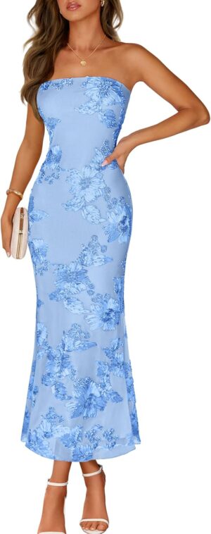 MEROKEETY Women’s Floral Stra...