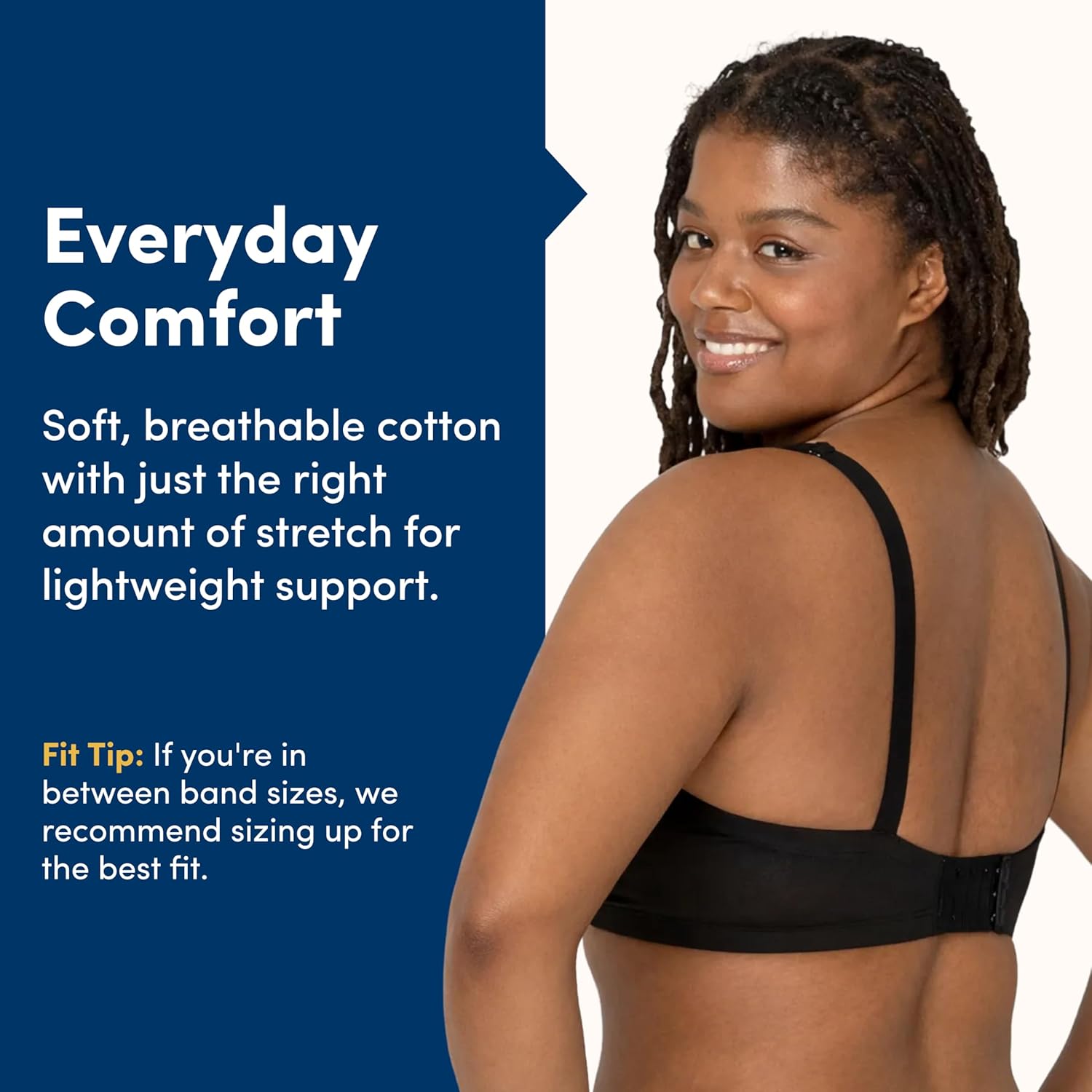 Fruit of the Loom Women's Smooth Cotton T-Shirt Bra - Ultra-Soft, Flexible, and Invisible Under Tees - Image 5