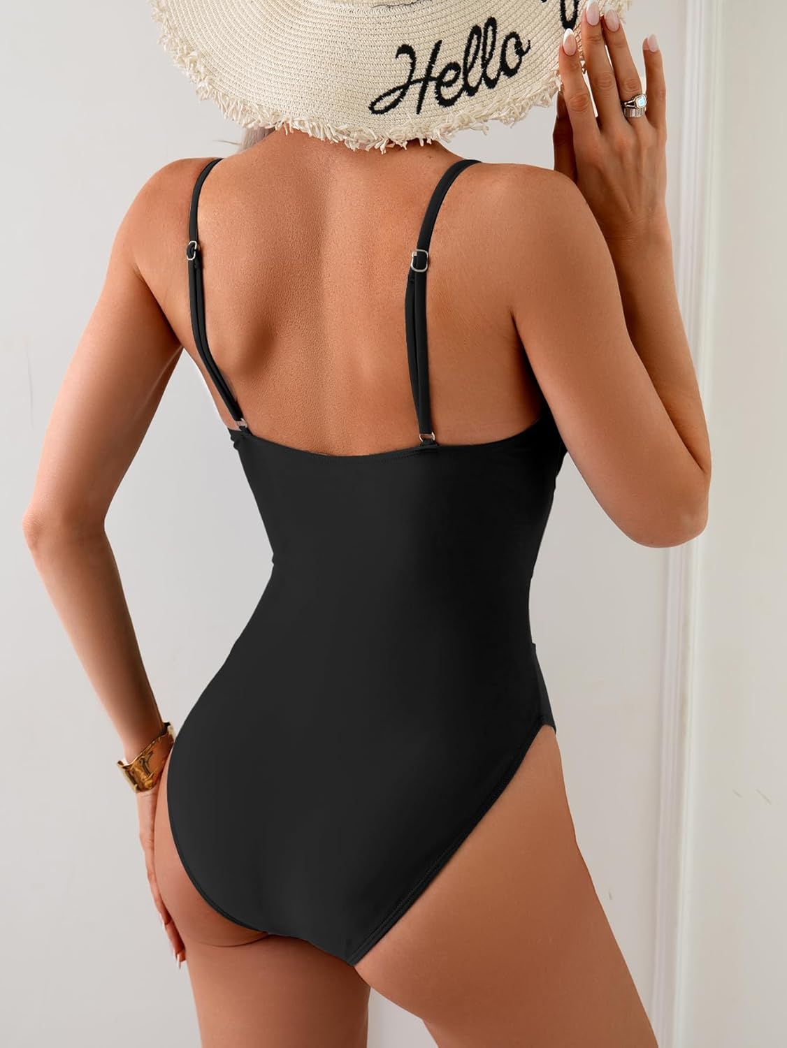 Eomenie Sexy One Piece Swimsuit for Women Cutout Monokini Bathing Suit Starfish Beach Resort Swimwear - Image 3