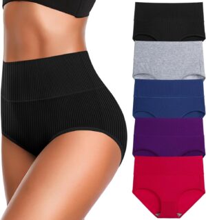 Women’s High Waist Cotton Und...