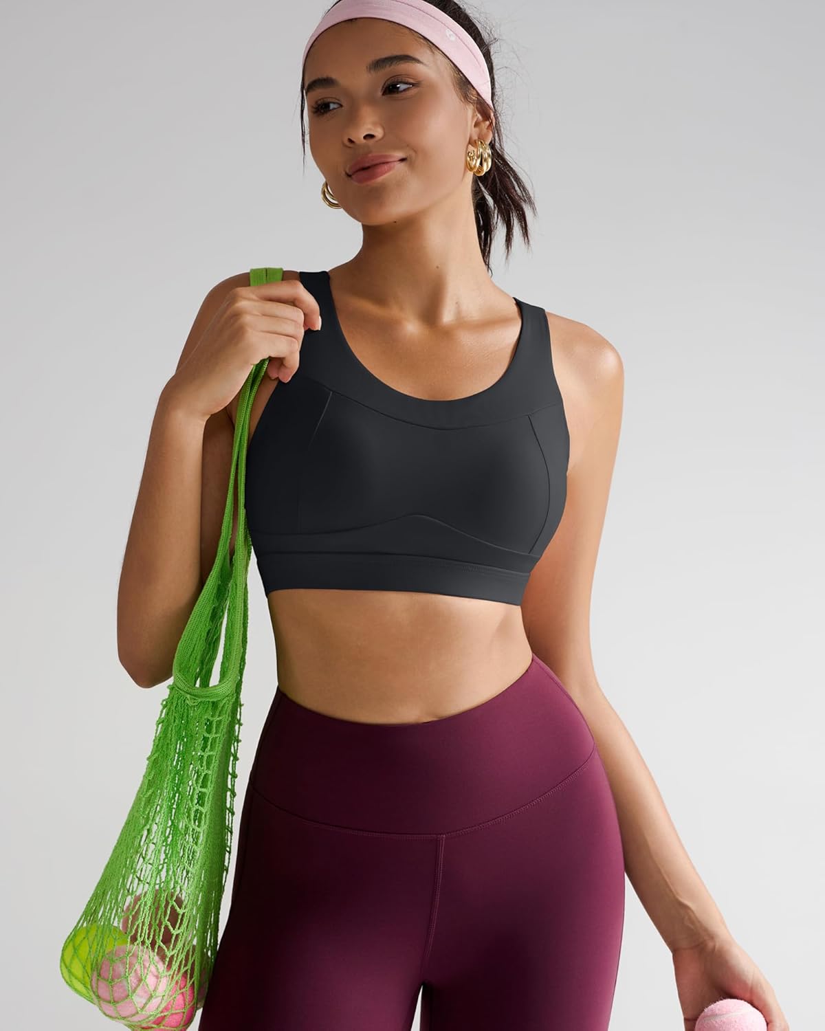 RUNNING GIRL High Impact Sports Bras for Women,Racerback Running Bra Workout Crop Tank Tops Longline Sports Bra Push up - Image 8