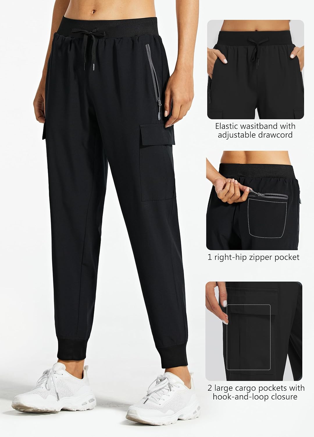 Libin Women's Cargo Joggers Lightweight Quick Dry Hiking Pants Athletic Lounge Casual Travel - Image 4