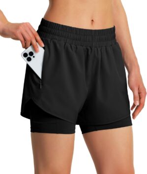 Ksmien Women’s 2 in 1 Running...