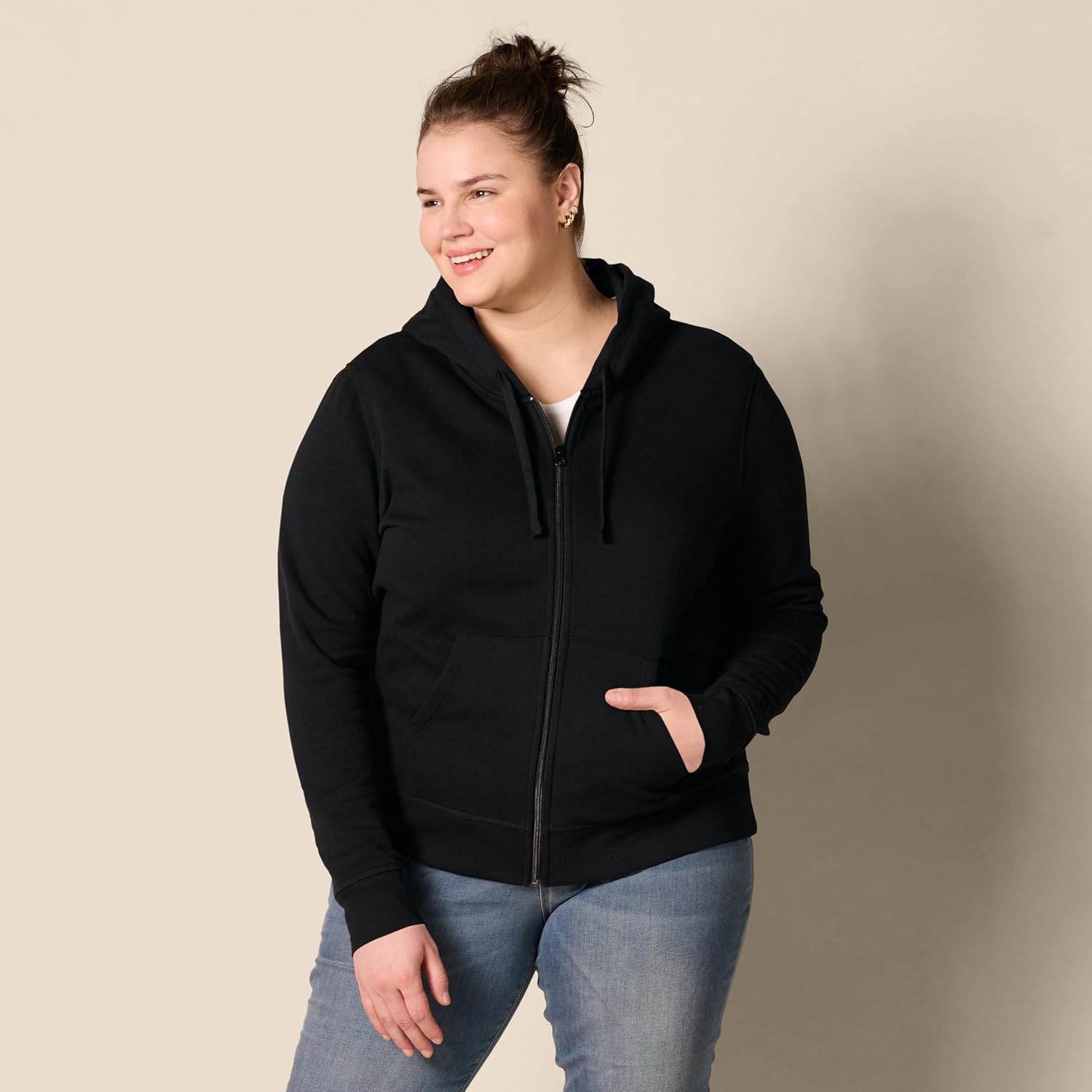 Amazon Essentials womens Fleece Full-Zip Hoodie (Available in Plus Size) - Image 6