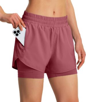Ksmien Women’s 2 in 1 Running...