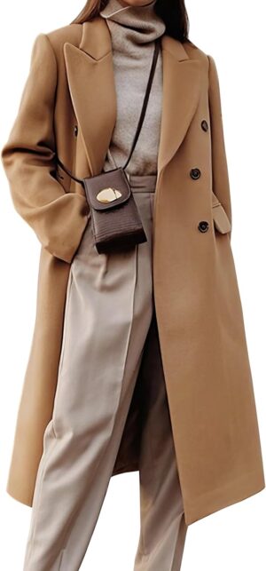 IDEALSANXUN Womens Long Wool Coats ...