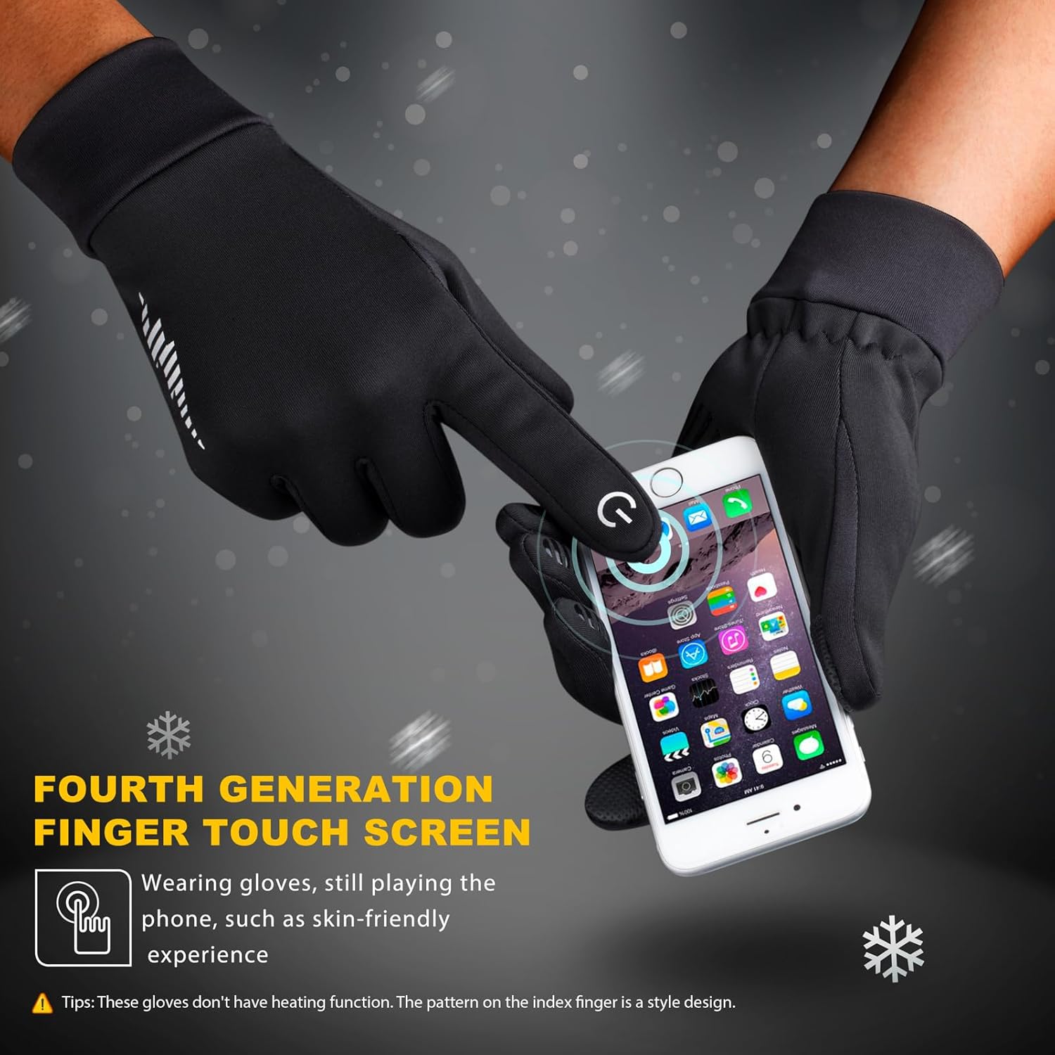 SIMARI Winter Gloves Women Men Ski Snow Gloves Liner Thermal Warm Touch Screen, Suit for Running, Cycling, Biking, Hiking, Driving, Walking, Typing, Freezer Work, Sports, Soccer, Gaming 102 - Image 2