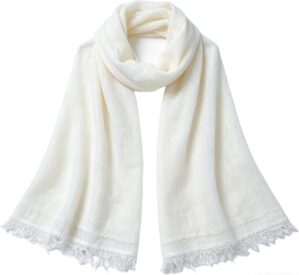 Cotton Linen Long Scarf for Women L...