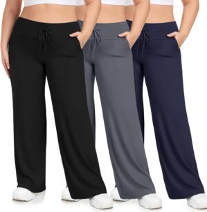 HLTPRO 3 Pack Lounge Pants Women Pl...