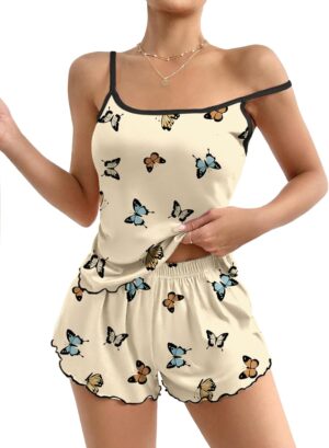 Ekouaer Womens Cami Pajama Sets 2 P...