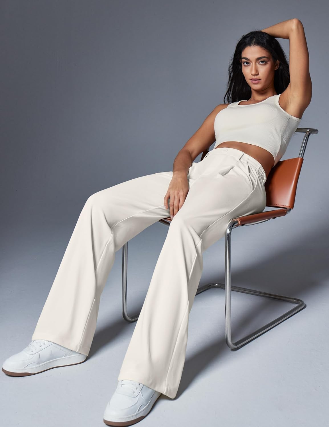Ewedoos Wide Leg Pants Woman Stretchy Work Dress Pants Women Trendy 2026 Business Casual Outfits Comfort Fit Slacks Trousers - Image 6