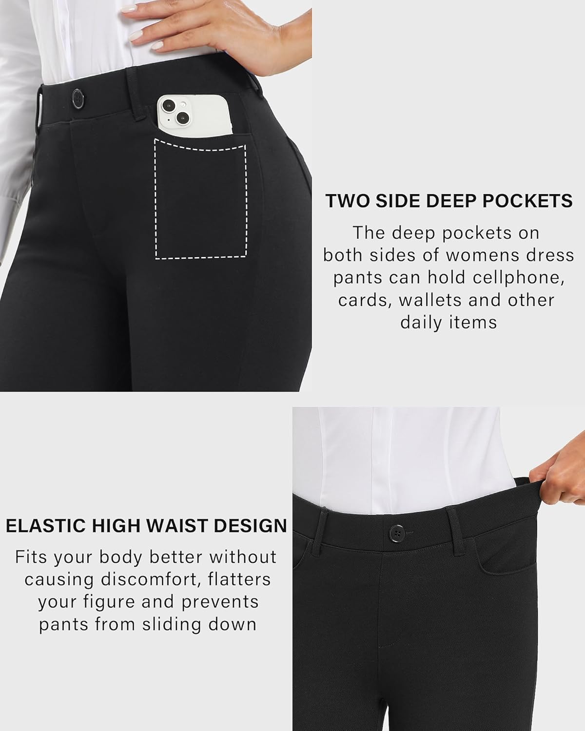 Stelle Women's Straight Leg Business Casual Dress Pants - Image 4