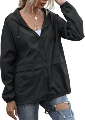 Women’s Raincoats Lightweight...