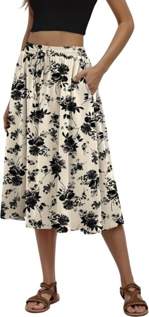 MLXSJ Women’s Midi Skirt Summ...
