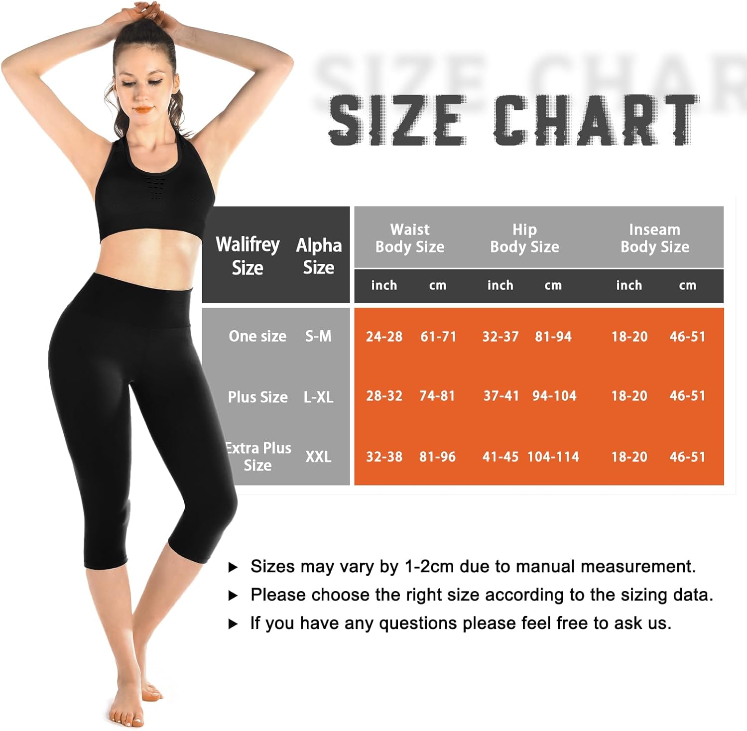 Walifrey Capri Leggings for Women, Buttery Soft High Waisted Leggings for Gym Yoga Workout - Image 6