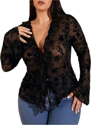 WDIRARA Women’s Plus Size Flo...