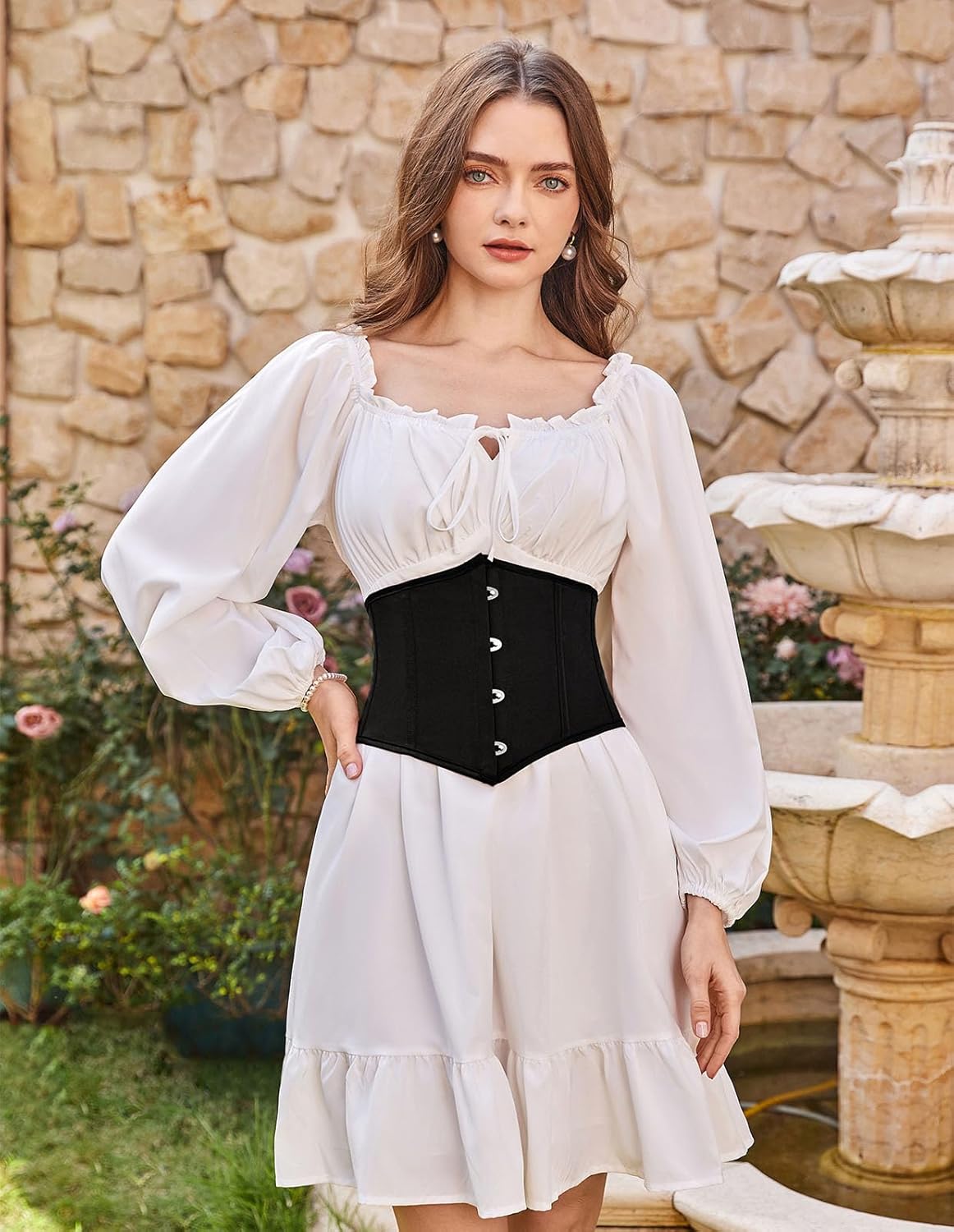 Scarlet Darkness Corset Belt for Women Fishbone Wide Waist Corset Pirate Belt - Image 8