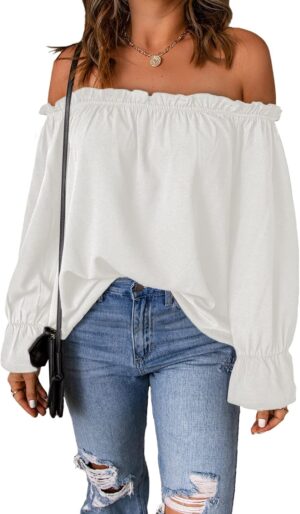 Spriolim Women’s Off Shoulder...