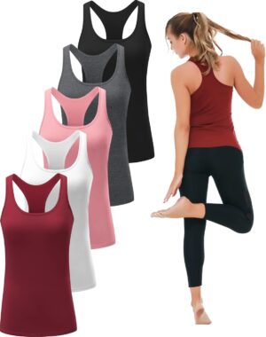6 or 5 Pack Workout Tank Tops for W...