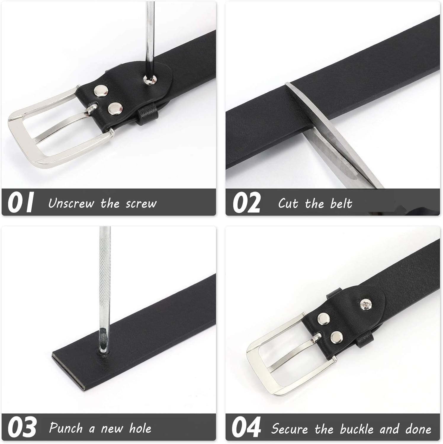 WHIPPY Women Casual Leather Belt for Jeans Pants, Fashion Ladies Waist Dress Belt - Image 7
