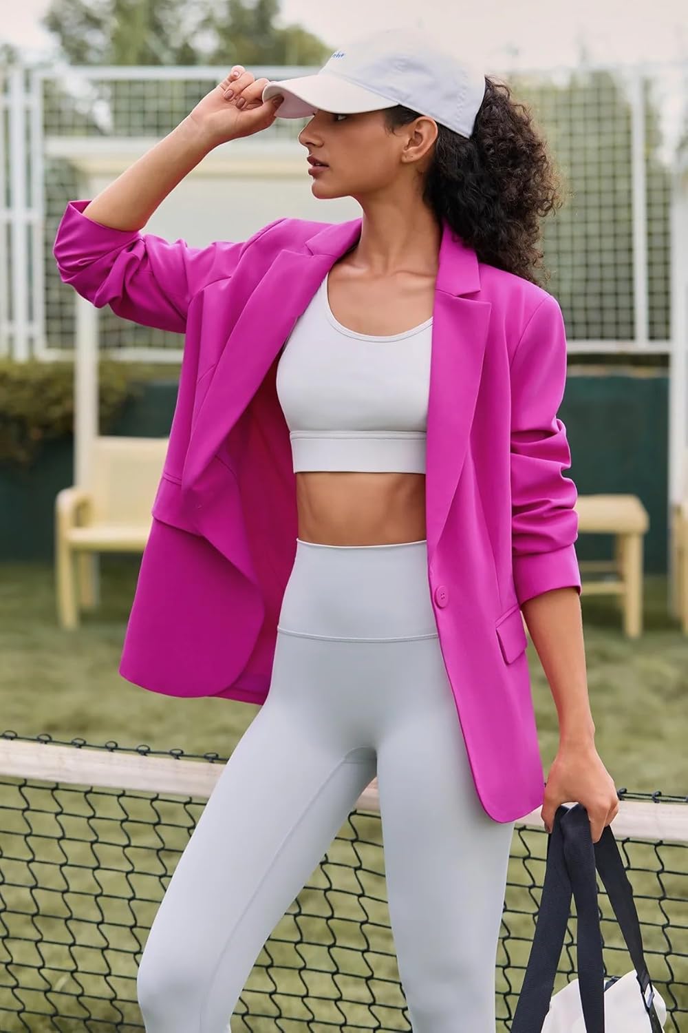 Cicy Bell Womens Casual Blazers Open Front Long Sleeve Work Office Suit Jackets Blazer - Image 2
