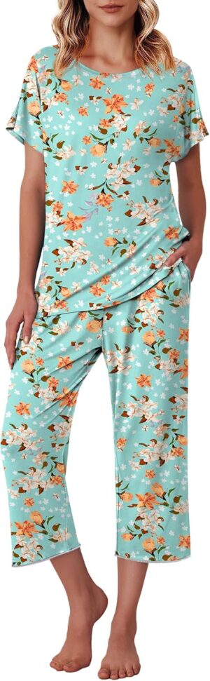 Ekouaer Women’s Capri Pajama ...