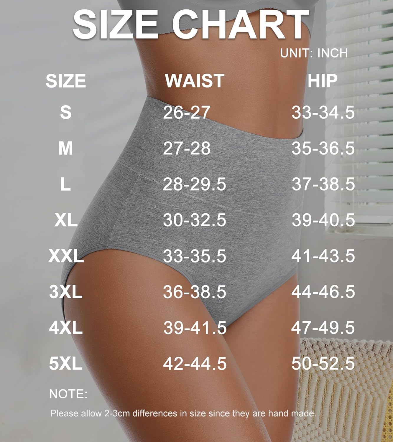 OLIKEME High Waisted Underwear for Women Tummy Control Full Coverage Cotton Ladies Panties Soft Stretch Briefs - Image 7