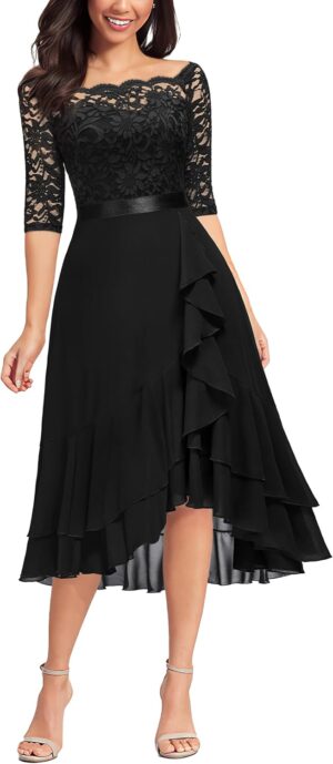 Miusol Women’s Off Shoulder E...