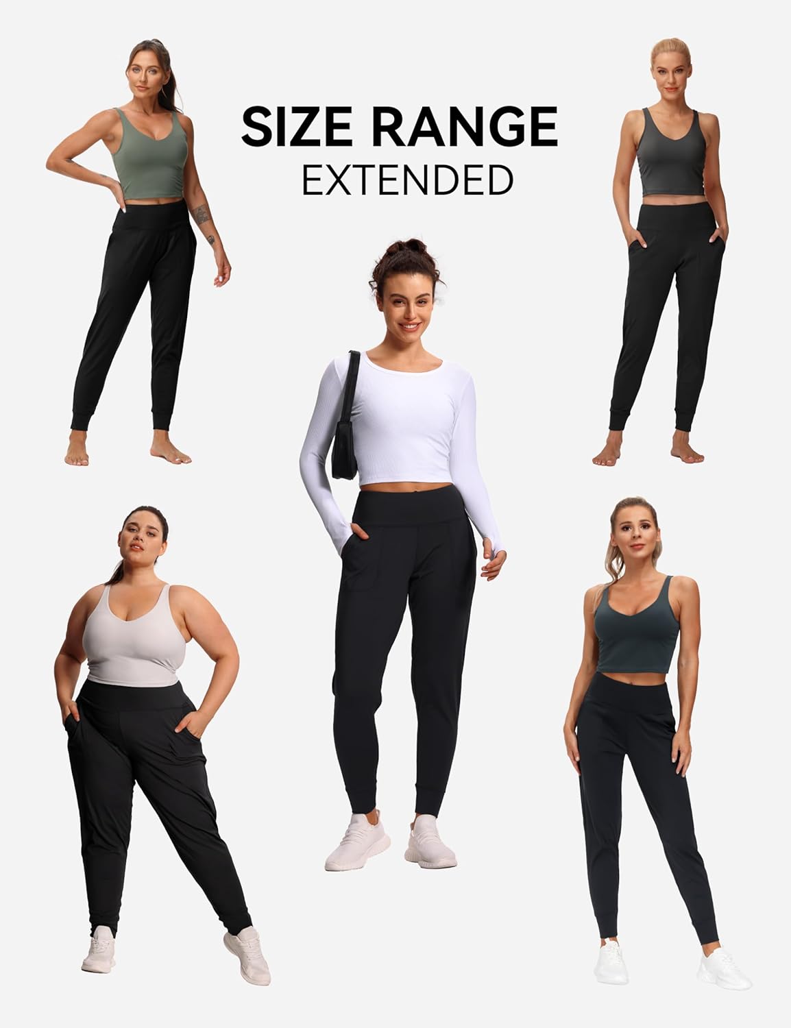 THE GYM PEOPLE Women's Joggers Pants Lightweight Athletic Leggings Tapered Lounge Pants for Workout, Yoga, Running - Image 4