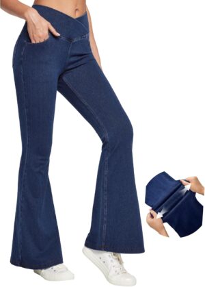 IUGA Stretchy Bell Bottom Jeans for...