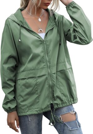 Women’s Raincoats Lightweight...