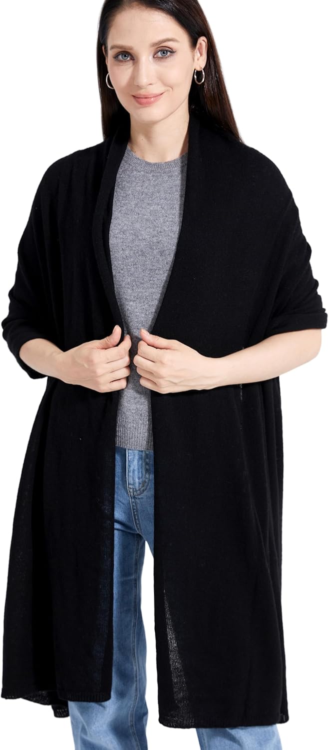 Soft Cashmere Blend Wrap Chic Scarf Stole for Women Wayfarer Travel Extra Large 87"x28" - Image 2