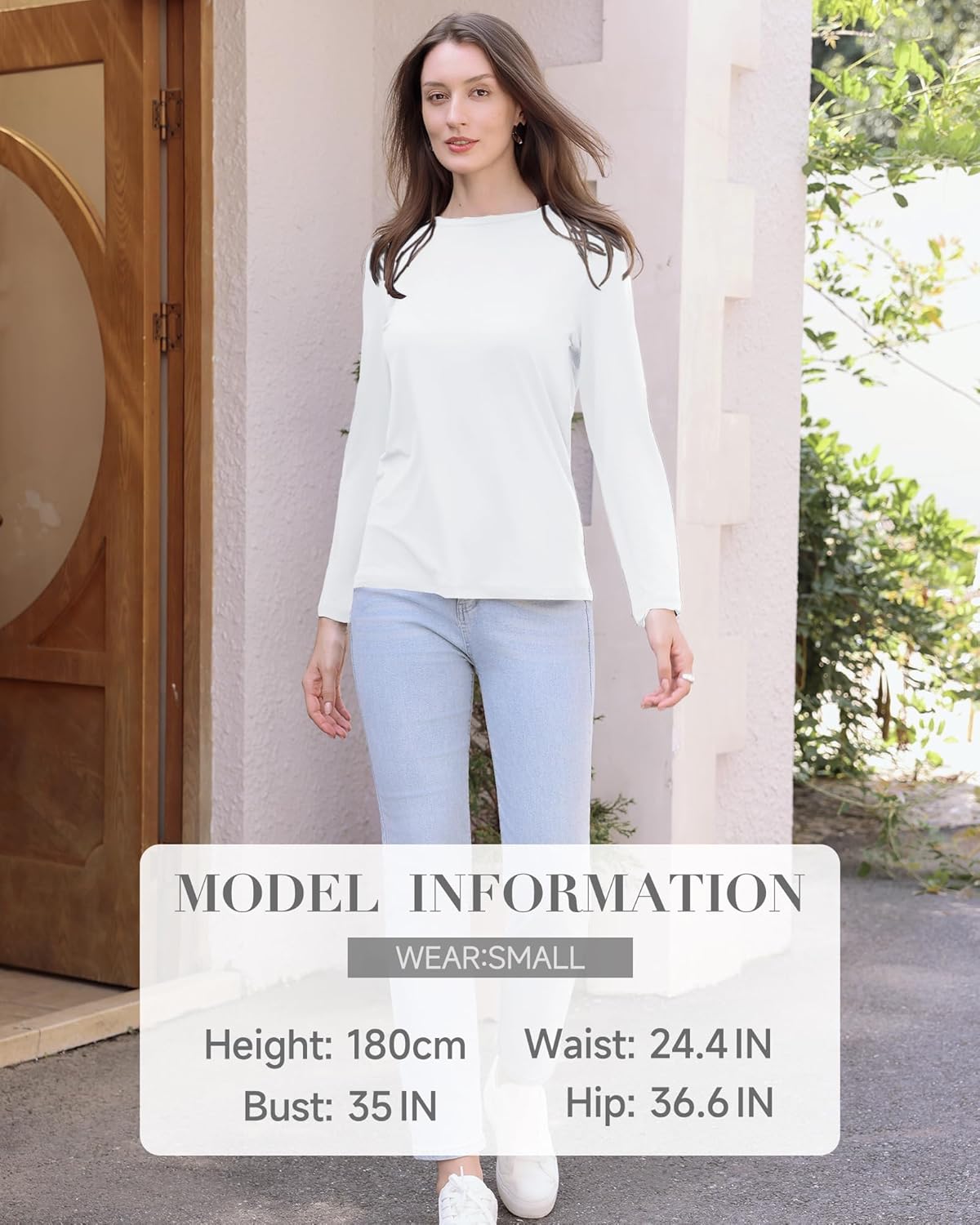GAYHAY Long Sleeve Shirts for Women - Fall Winter Clothes Crew Neck Casual Tops Loose Fit Tees Fashion Outfits 2025 - Image 3