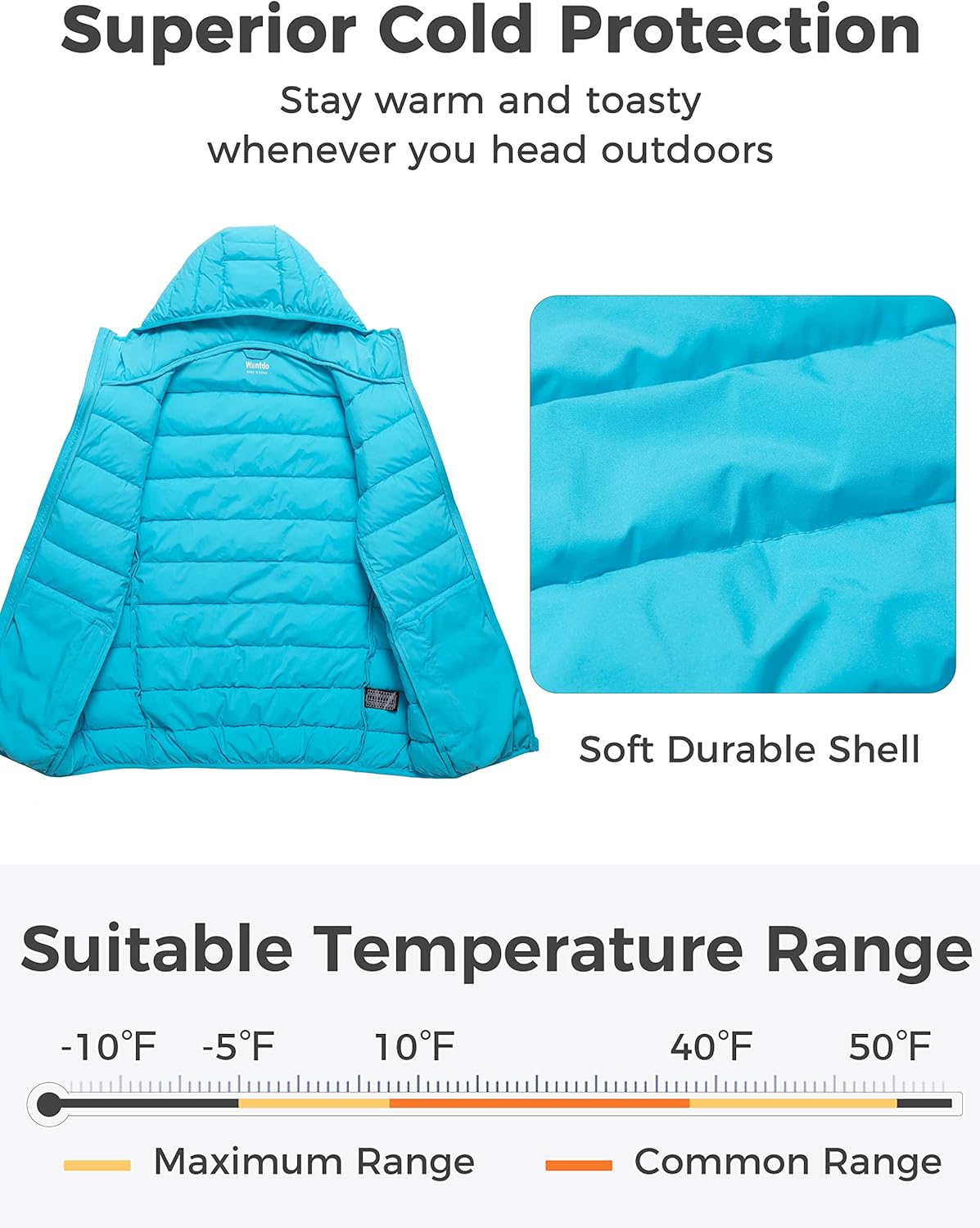 wantdo Women's Plus Size Lightweight Jackets Full-Zip Quilted Warm Jacket with Hood - Image 4