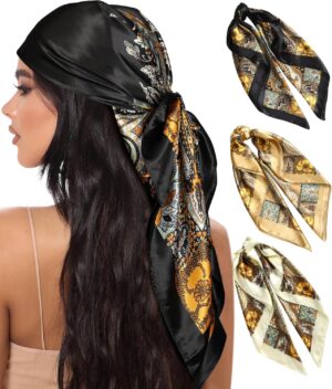 AWAYTR 35” Large Square Satin Hea...