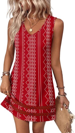 Summer Dresses for Women 2026 V Nec...
