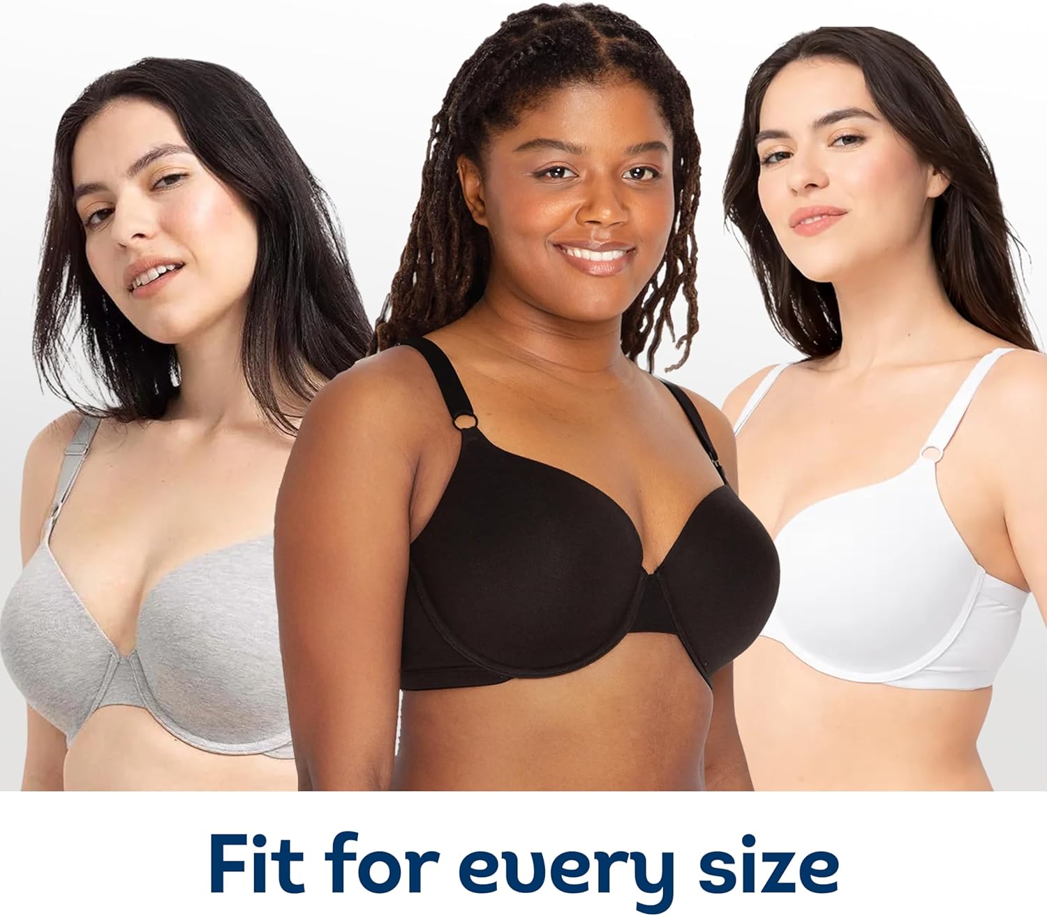 Fruit of the Loom Women's Smooth Cotton T-Shirt Bra - Ultra-Soft, Flexible, and Invisible Under Tees - Image 6