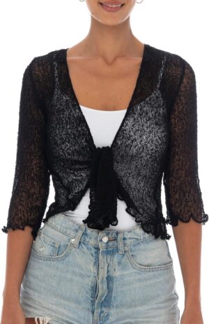 Back From Bali Womens Sheer Shrug C...