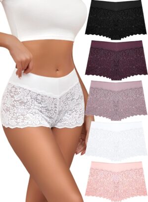 ALL OF SHE Lace Boyshort Sexy Under...
