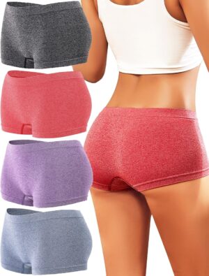 Womens Boyshorts Underwear Seamless...