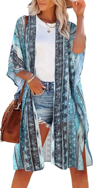 Women’s Kimono Swimsuit Cover...