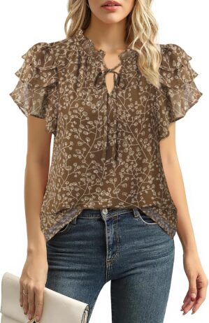 Lotusmile Summer Chiffon Dressy Cas...